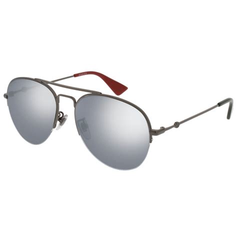 sunglasses gucci gg0107s 003 003 ruthenium silver ruthenium|Gucci Sunglasses GG0107S 003 Ruthenium Frames Blue .